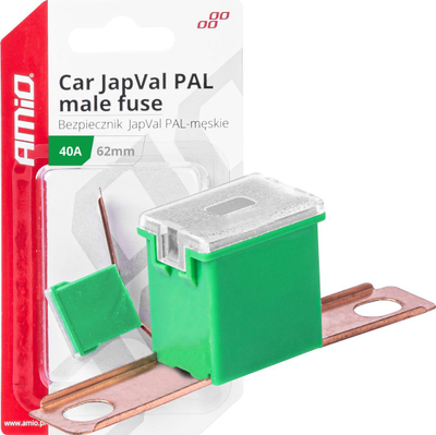 Siguresë auto AMiO 03428, 40A, JapVal PAL, e gjelbër
