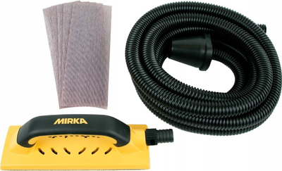 Set lëmimi dore Mirka HANDY, 80x230mm, me thithje pluhuri, i verdhë