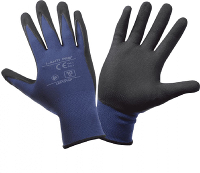 Doreza nitrile Lahti Pro, të kaltërta/zeza, "8" (L221308K)