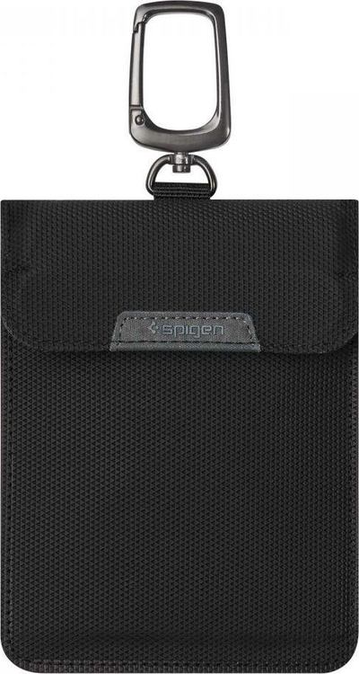Çantë mbrojtëse Spigen Faraday Cage, RFID Keyless, bllokon sinjalin, e zezë