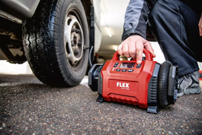 Портабелен инфлатор Flex CI 11 18.0, 18V, дигитален екран, црвен