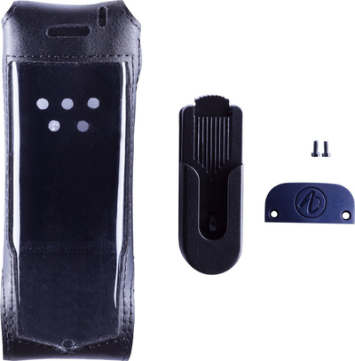 Kuti mbrojtëse për telefon DECT Alcatel Lucent 8254, vertikale, me kapëse brezi, e zezë
