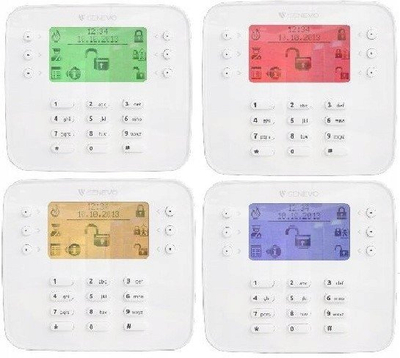 Tastierë kontrolli Genevo Prima LCD SL RGB Prima 64, ekran LCD, drita RGB, e bardhë