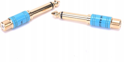 Adapter audio Vention, 6.3mm mashkull në RCA femër, i artë