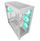 Kutia PC Rampage Hydra V2 Aquarium, 4 ftohësa ARGB, ATX e E-ATX, e bardhë