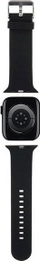 Rrip dore Karl Lagerfeld për Apple Watch, 38/40/41mm, gome, i zi