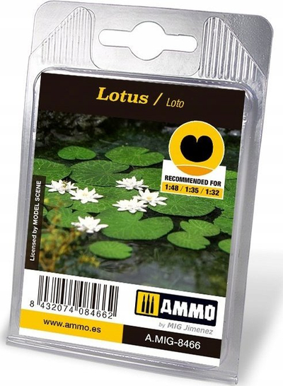 Aksesor për diorama Ammo Lotus, zambakë uji për zbukurim, për shkallët 1:48 1:35 1:32