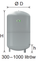 Depozitë Reflex Membrane N 500L CO, 500l, gri