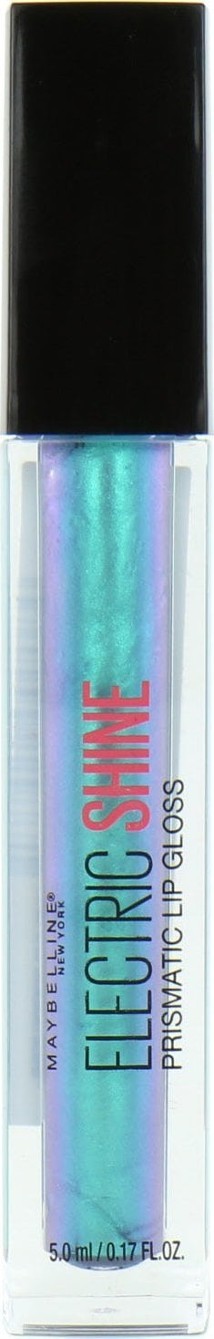 Gloss buzësh Maybelline Electrio Prismatic 165 Electric Blue, efekt prismatic, 5ml, blu