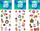 Ngjitësa fletoreje Sticker Boo Christmas, set për zbukurim, me motive Krishtlindjesh, shumngjyrësh