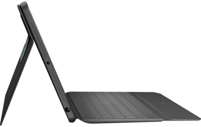 Mbrojtëse Logitech Rugged me tastierë për Apple iPad (gjenerata 7-të, 8-të), US, e zezë