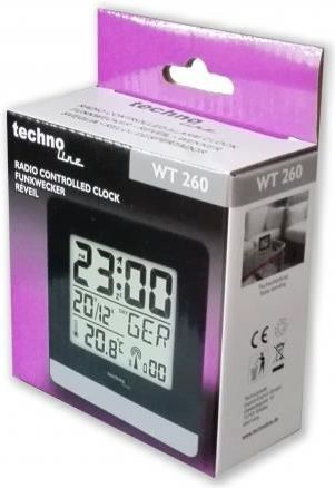 Orë dixhitale Technoline WT 260, 53 x 44 mm, e zezë 