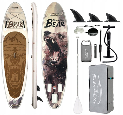 Paddleboard inflatabil KUBISPORT Swimming Board SUP Set 7in1, 350 x 90 x 15 cm, shumëngjyrësh