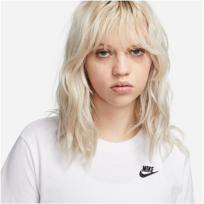 Блуза Nike Sportswear Club за жени, памук, беж