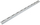 Shinë murale për rafte Silver, 2 rreshta, 1495 mm, argjend