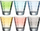 Set gotash uji Leonardo Optic, 140 ml, 6 copë, ngjyra pastel përziera