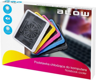 Qëndrim ftohës Blow Black për laptop, me ventilator 14 cm, ngjyrë e zezë