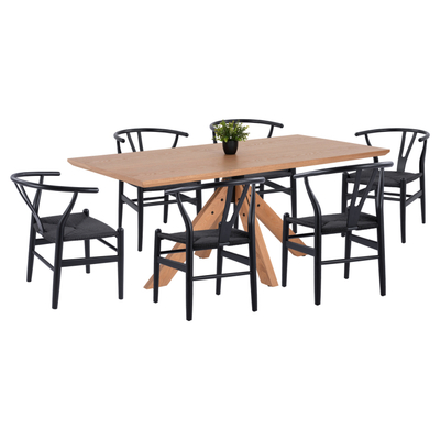 Set ngrënieje i brendshëm 7-copë Paolo (HM21053), zezë