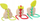 Lodër druri Cubika Threading Apple, set frutash për thurje, 3+