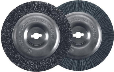 Set furça pastruese Einhell 3424115, najlon dhe çelik, gri