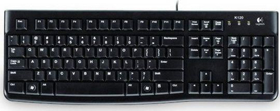 Tastierë Logitech K120, me kabllo, DE, e zezë
