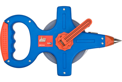 Metër çeliku Top Tools 28C534, 50m, dorezë ergonomike, i kuq