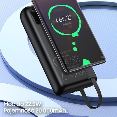 Powerbank Awei P169K, 20000mAh, 22.5W, i zi