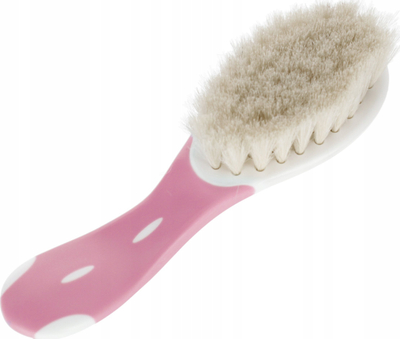 Furçë flokësh për bebe NUK Extra Soft, qime natyrale, për të porsalindur, rozë