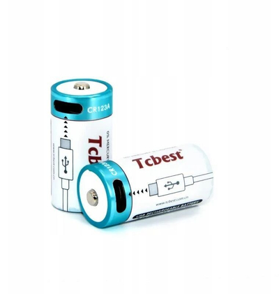 Bateri rikarikueshme iLuv CR123A, set 4 copë, 500mAh, USB C