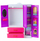 Set lodër Anlily Doll Wardrobe, kukull 30 cm, 24 aksesorë, rozë