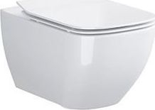 WC e varur Cersanit Metropolitan UM B139, set me ulëse duroplast, Rimless CleanOn, e bardhë