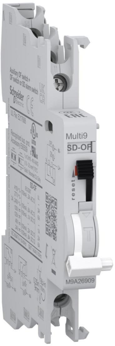 Kontakt ndihmës Schneider Electric C60 M9A, 2 kontakte C/O, montim clip on