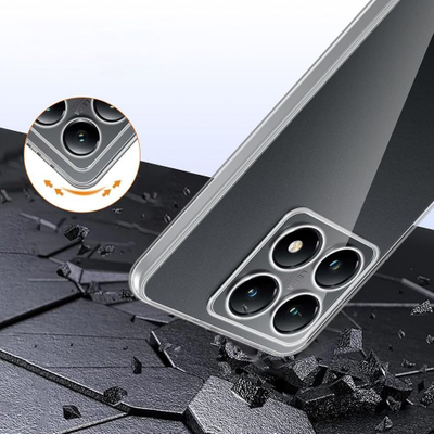 Mbrojtëse telefoni Xiaomi 14T, TPU 2 mm, mbrojtje kamere, transparente