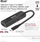 Adapter USB C në HDMI Club 3D CAC 1588, 8K 60Hz, 4K 120Hz, i zi