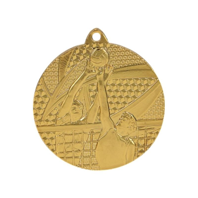 Medalje volejbolli Tryumf MMC7650, 50mm, çelik, ngjyrë ari