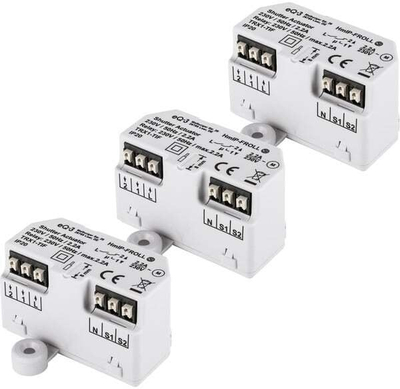 Aktuator roletash Homematic IP HmIP-FROLL, set 3 copë, për mur, i bardhë