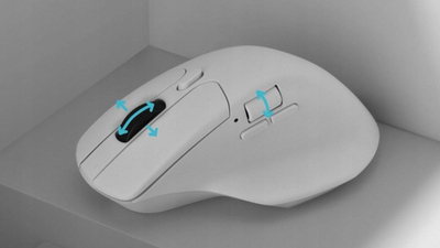 Maus gaming Keychron M6 4K, ergonomik, pa tel, i bardhë