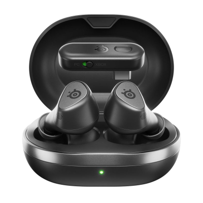 Kufje gaming in-ear SteelSeries Arctis GameBuds, wireless 2.4GHz dhe Bluetooth, për Xbox, të zeza