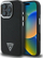 Mbulesë telefoni Guess Triangle Logo për iPhone 16 Pro 6.3", prej PU, e zezë