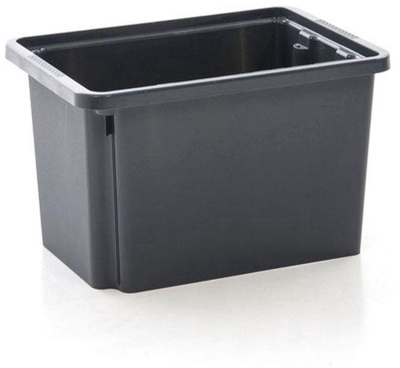 Кутија за складирање Okko Black Tower Box, 13L, 38 x 26 x 18 cm, црна