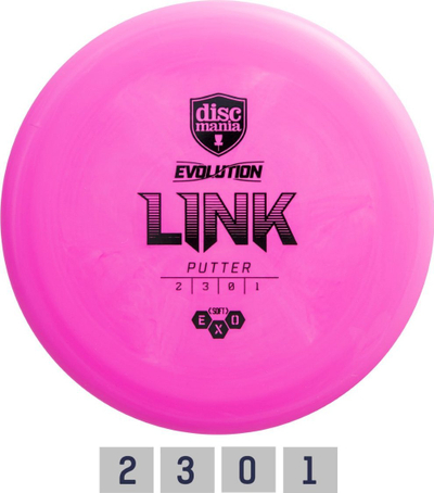 Диск голф Discmania Evolution Soft Exo Link, патер, розова