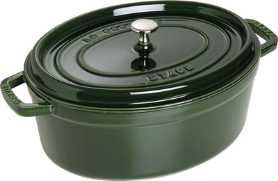 Tenxhere gize Zwilling Staub La Cocotte, ovale, 6.7L, jeshile