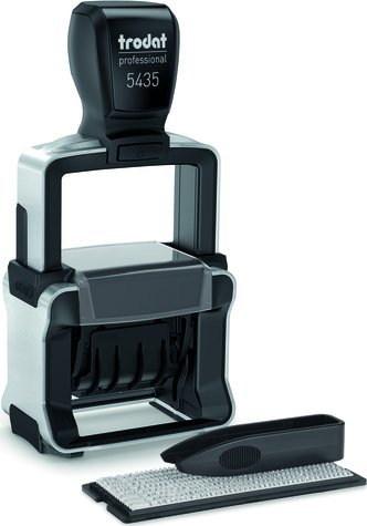 Stampilë datuese Trodat 5435 Professional, prej çeliku inox, SB, e zezë