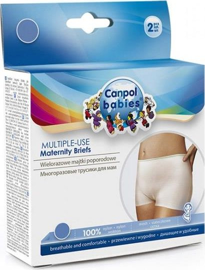 Mbathje pas lindjes Canpol Babies Maternity Briefs, rrjetë elastike, set 2 copë, L/XL