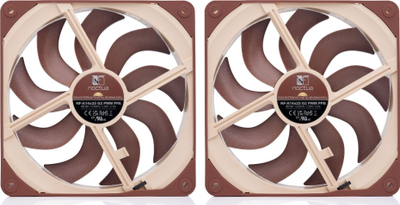 Вентилатор за компјутер Noctua NF-A14x25 G2 PWM Sx2 PP, 140 mm, 1500 rpm, кафен