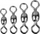 Rrotullues peshkimi Savage Gear Swivel XS, madhësia XS, dull black