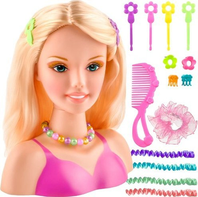 Lodër kokë për flokët Styling Head 23437, me aksesorë, për kalamaj