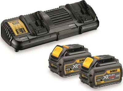 Set karikues me bateri Dewalt DCB132T2, 2x bateri 18/54V 6.0Ah