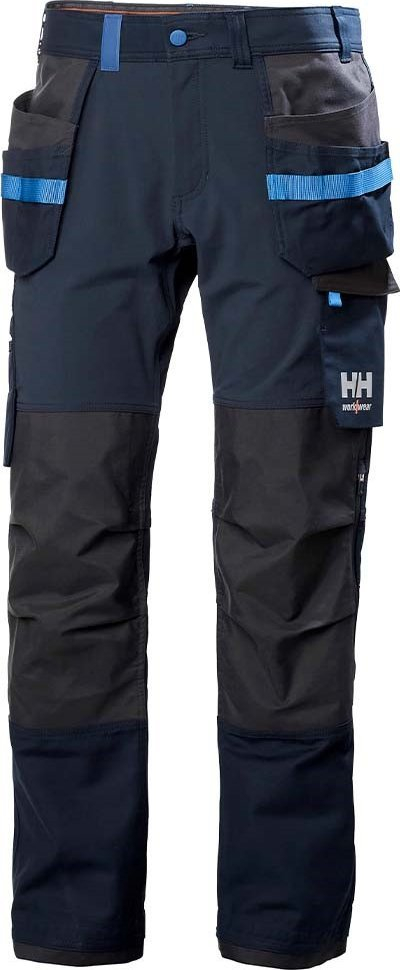 Pantallona pune Helly Hansen 77405 Oxford 4X, elastike, me xhepa të përforcuar, të zeza