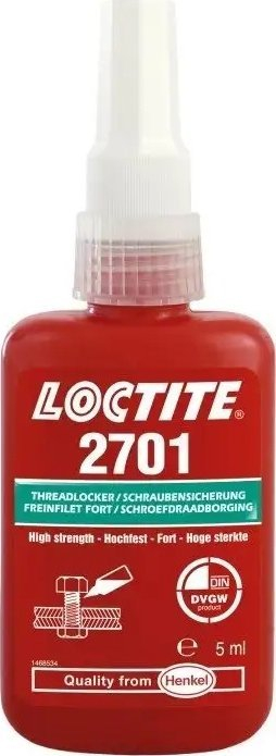 Bllokues fijesh Loctite 2701, forcë e madhe, 10ml, jeshile